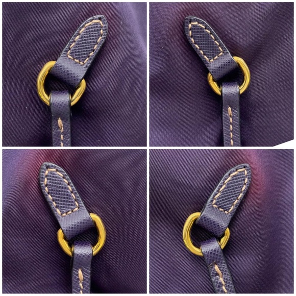 Authentic PRADA  Saffiano Purple Leather tote bag - Picture 8 of 15